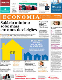 capa Jornal Expresso Economia