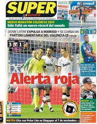 capa Jornal SuperDeporte de 28 outubro 2019