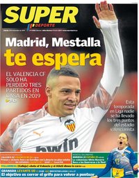 capa Jornal SuperDeporte de 14 dezembro 2019