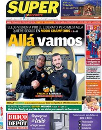 capa Jornal SuperDeporte de 15 dezembro 2019