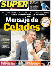 capa Jornal SuperDeporte de 20 dezembro 2019