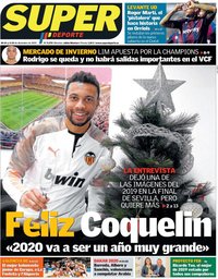 capa Jornal SuperDeporte de 24 dezembro 2019