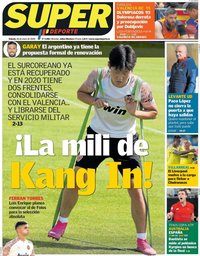 capa Jornal SuperDeporte de 11 janeiro 2020