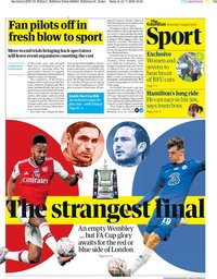 capa Jornal Guardian Sport de 1 agosto 2020