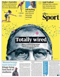 capa Jornal Guardian Sport de 12 setembro 2020