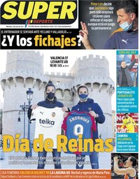 capa Jornal SuperDeporte de 6 janeiro 2021