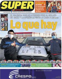 capa Jornal SuperDeporte de 25 janeiro 2021