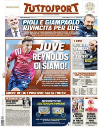 capa Jornal TuttoSport de 9 janeiro 2021