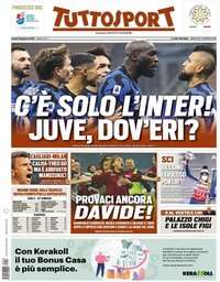 capa Jornal TuttoSport de 18 janeiro 2021