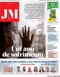 capa Jornal da Madeira de 1 março 2021