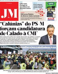 capa Jornal da Madeira de 12 março 2021