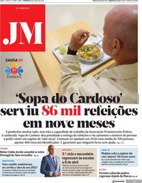 capa Jornal da Madeira de 14 março 2021