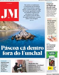 capa Jornal da Madeira de 24 março 2021