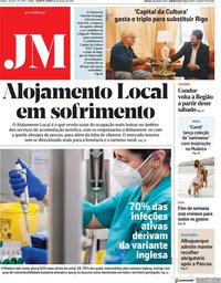 capa Jornal da Madeira de 25 março 2021