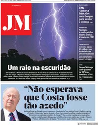 capa Jornal da Madeira de 28 março 2021