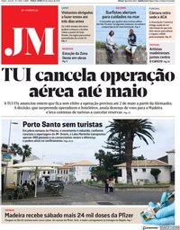 capa Jornal da Madeira de 30 março 2021