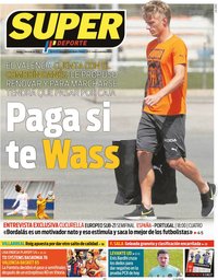 capa Jornal SuperDeporte de 3 junho 2021