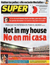 capa Jornal SuperDeporte de 4 junho 2021