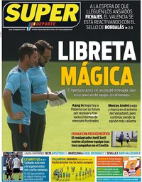 capa Jornal SuperDeporte de 16 agosto 2021