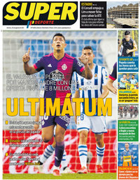 capa Jornal SuperDeporte de 20 agosto 2021