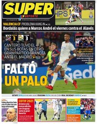 capa Jornal SuperDeporte de 23 agosto 2021