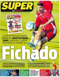 capa Jornal SuperDeporte de 25 agosto 2021