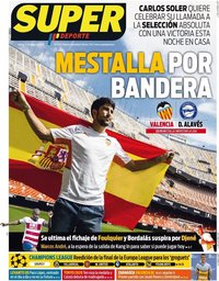 capa Jornal SuperDeporte de 27 agosto 2021