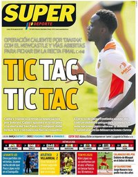 capa Jornal SuperDeporte de 30 agosto 2021