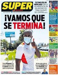 capa Jornal SuperDeporte de 31 agosto 2021