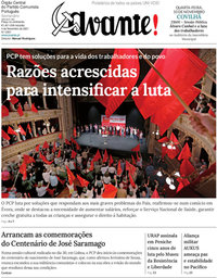 capa Jornal Avante de 4 novembro 2021