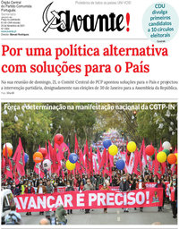 capa Jornal Avante de 24 novembro 2021