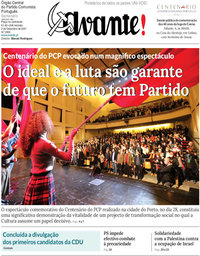 capa Jornal Avante de 30 novembro 2021