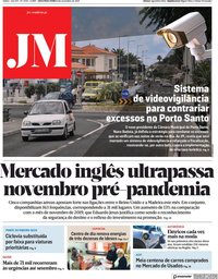 capa Jornal da Madeira de 8 novembro 2021