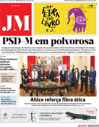 capa Jornal da Madeira de 12 novembro 2021