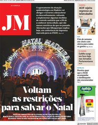 capa Jornal da Madeira de 18 novembro 2021