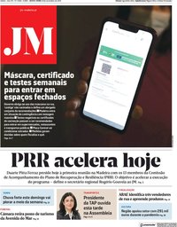 capa Jornal da Madeira de 19 novembro 2021