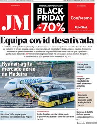 capa Jornal da Madeira de 23 novembro 2021