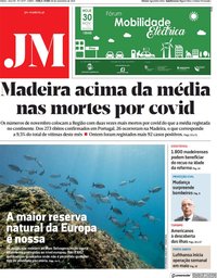 capa Jornal da Madeira de 30 novembro 2021