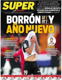 capa Jornal SuperDeporte de 1 janeiro 2022