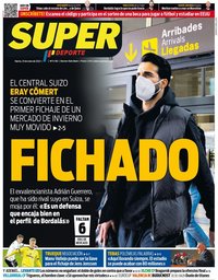 capa Jornal SuperDeporte de 25 janeiro 2022