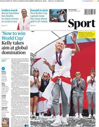 capa Jornal Guardian Sport de 2 agosto 2022