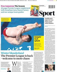 capa Jornal Guardian Sport de 5 agosto 2022