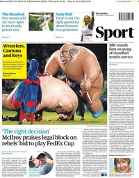 capa Jornal Guardian Sport de 11 agosto 2022