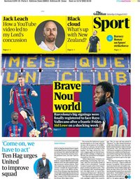 capa Jornal Guardian Sport de 13 agosto 2022