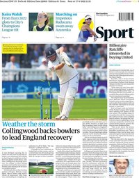 capa Jornal Guardian Sport de 18 agosto 2022