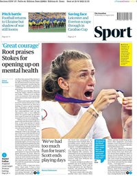 capa Jornal Guardian Sport de 24 agosto 2022