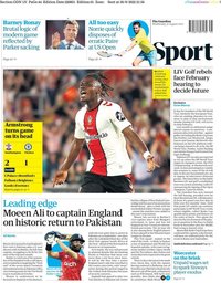 capa Jornal Guardian Sport de 31 agosto 2022