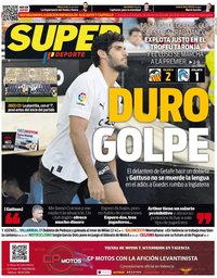 capa Jornal SuperDeporte de 7 agosto 2022