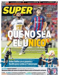 capa Jornal SuperDeporte de 10 agosto 2022