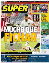 capa Jornal SuperDeporte de 22 agosto 2022